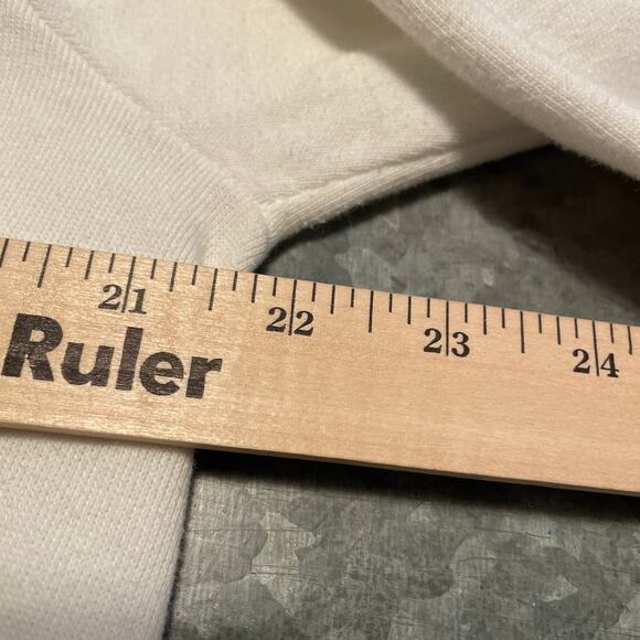 Vintage Bijan Men Logo Raglan Crewneck Sweatshirt XL USA Anvil Cologne Promo 80s - Picture 10 of 11